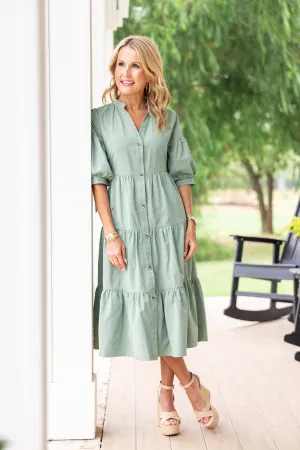 Ainsley Dress- Olive