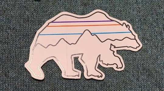 BACK FOR GOOD BEAR STICKER