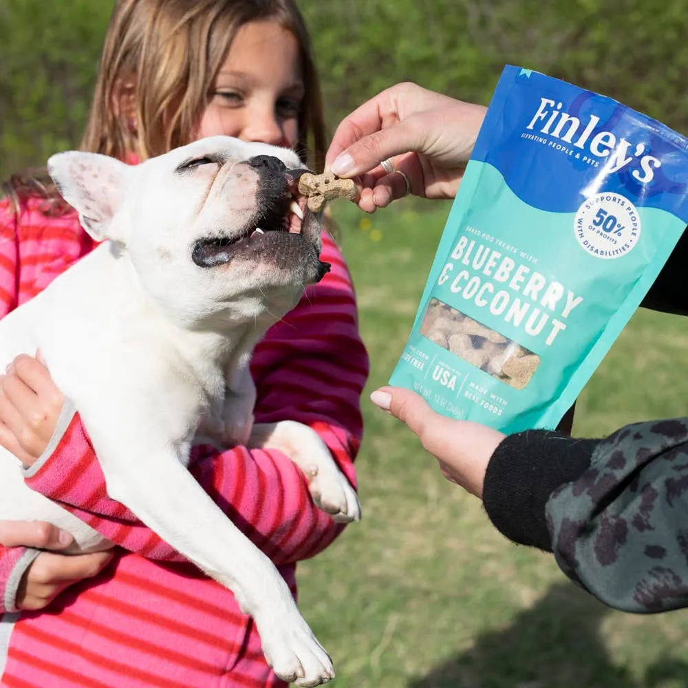 Blueberry & Coconut Crunchy Dog Biscuits