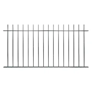 Bluntisham Plain Vertical Bar Fence Panel 1860 x 925mm