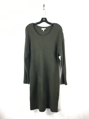 Dress Sweater By Allison Brittney In Green, Size: L