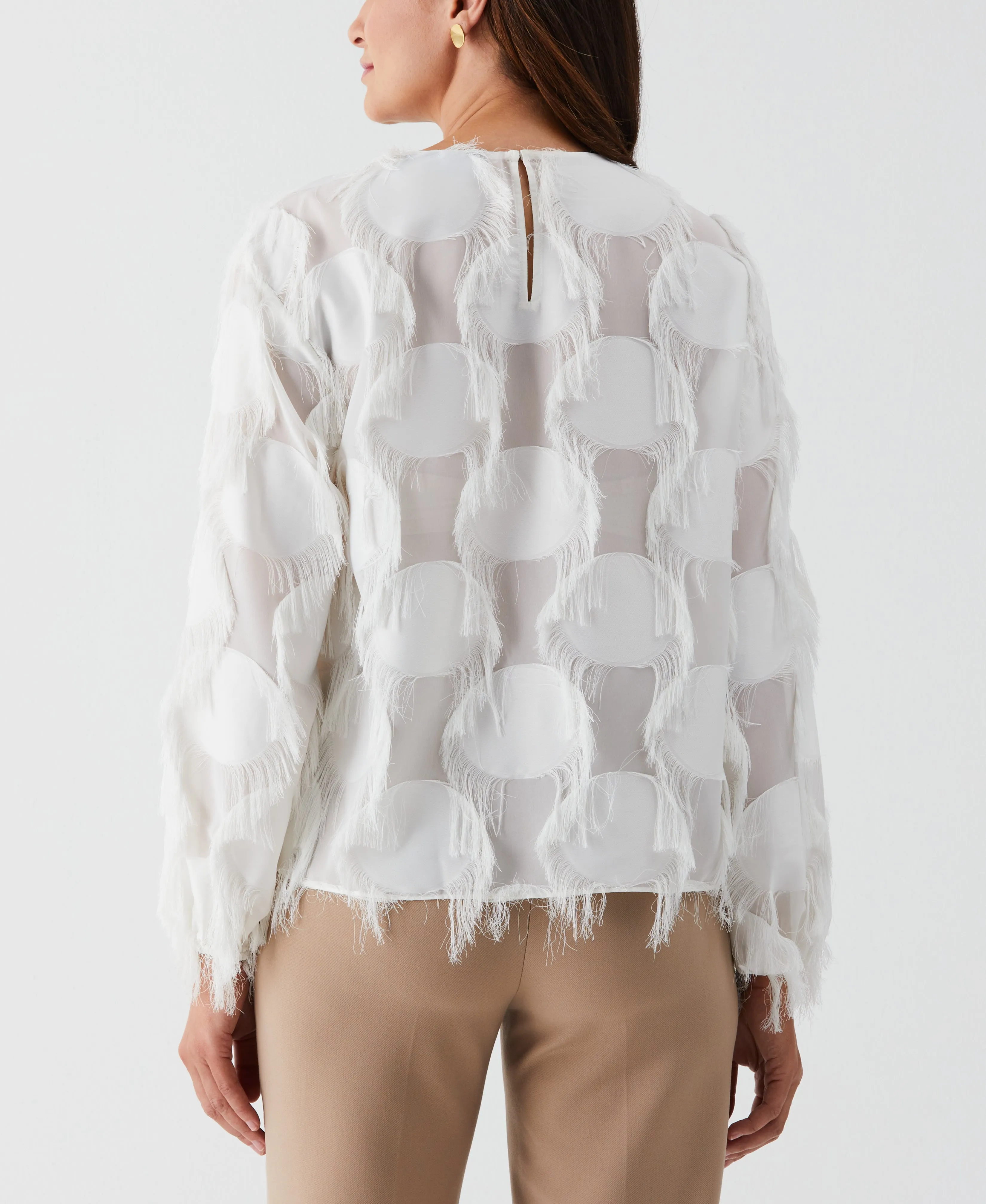 Drop Shoulder Textured Blouse