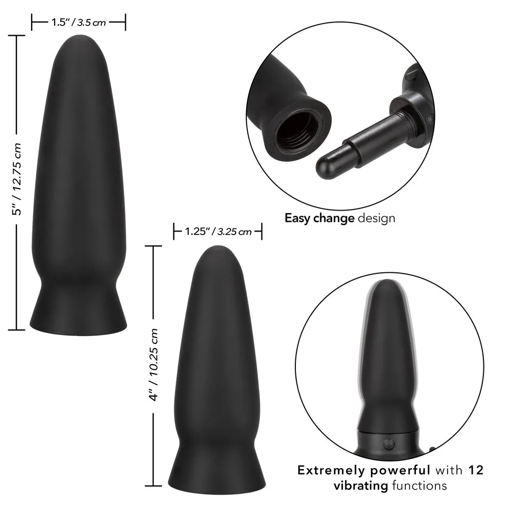 Eclipse Interchangeable Vibrating Anal Plug Duo