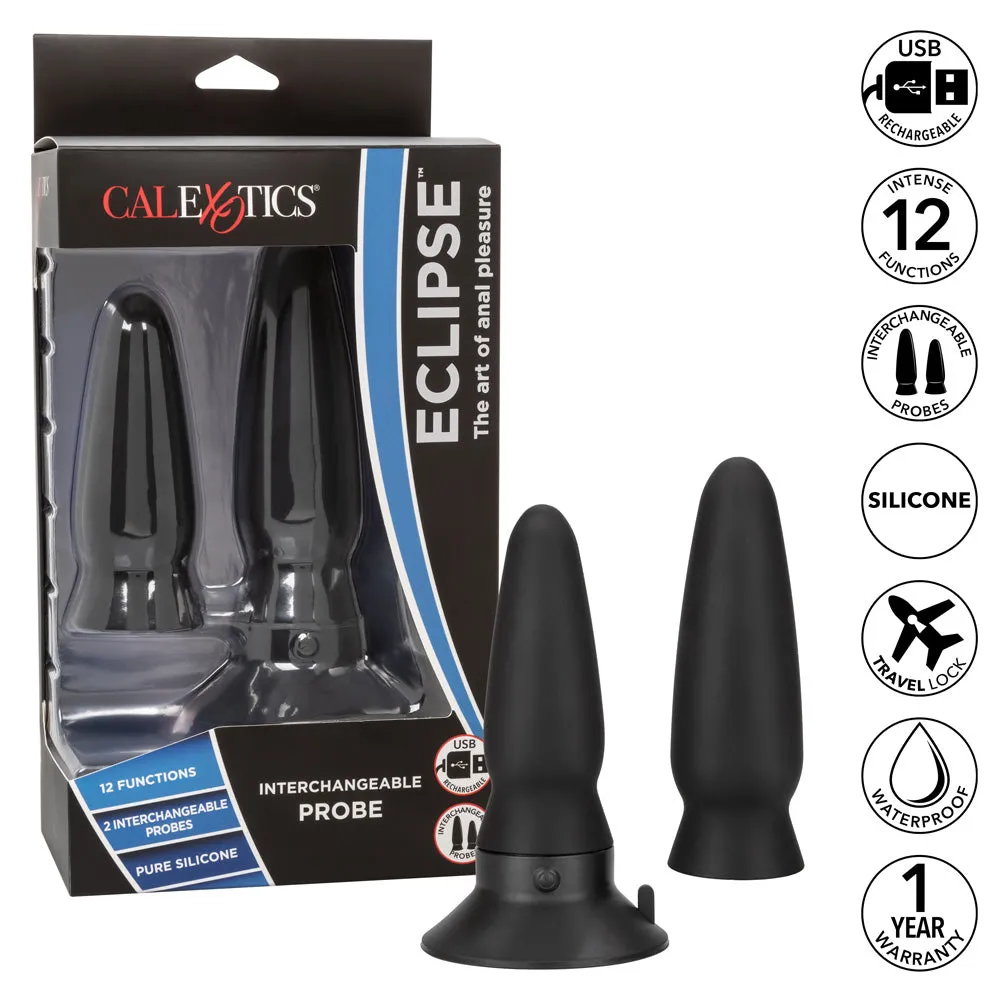 Eclipse Interchangeable Vibrating Anal Plug Duo