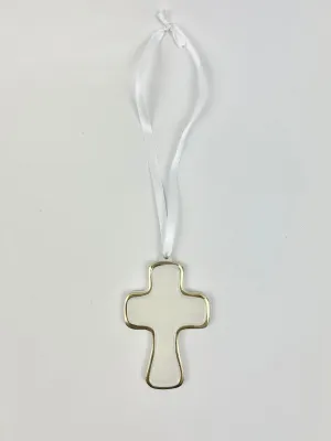 Encanto Athens Cream Cross Ornament