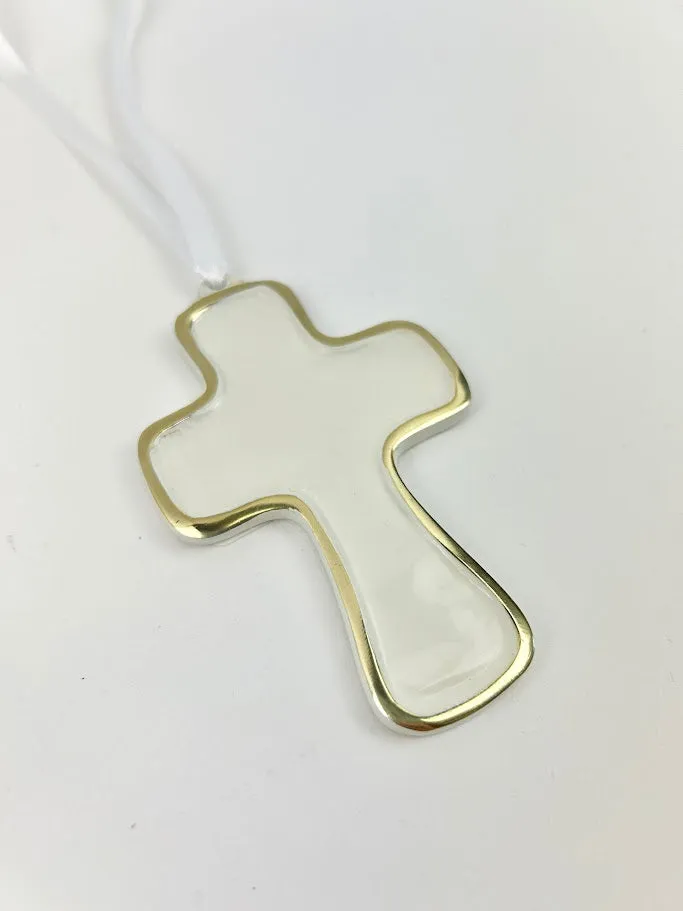 Encanto Athens Cream Cross Ornament