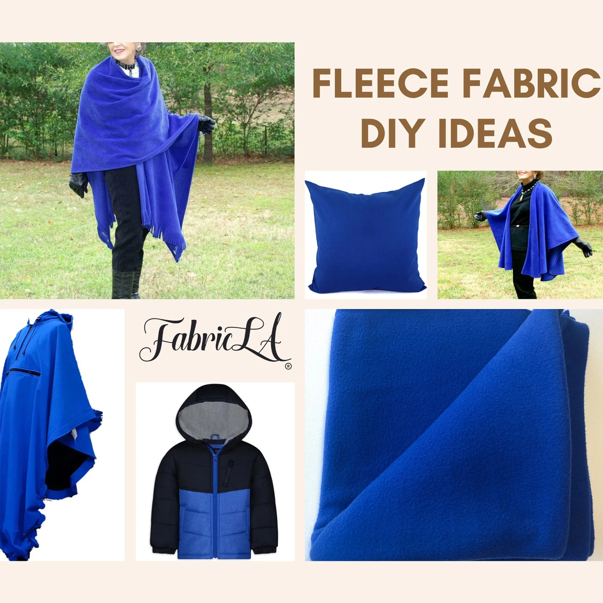 Fleece Fabric By The Yard | Charcoal