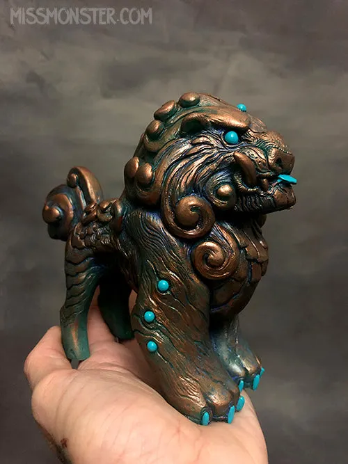 FOO DOG BLEP- PAINTED FIGURE