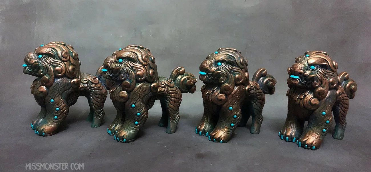 FOO DOG BLEP- PAINTED FIGURE