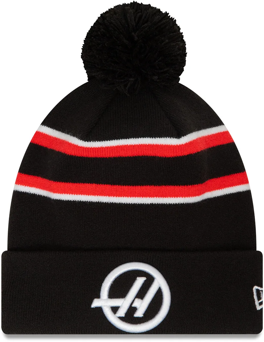 Haas F1 Team New Era Black Team Cuff Beanie