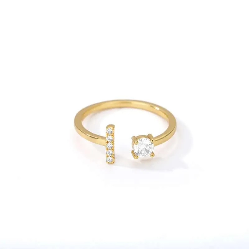 Initial A-Z Letter Rings For Women