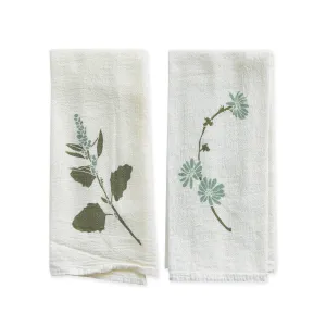 Lambs Quarters & Chicory Napkins / Set of 4