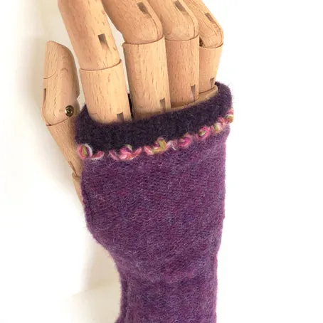 Lambswool wrist mitts 2