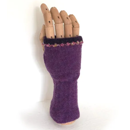 Lambswool wrist mitts 2