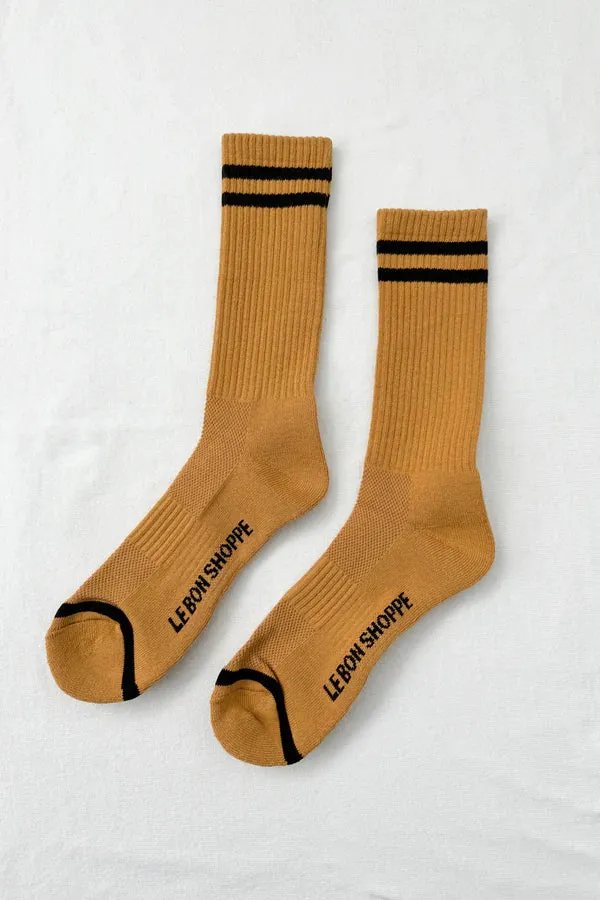 Le Bon Shoppe Extended Boyfriend Socks Biscotti