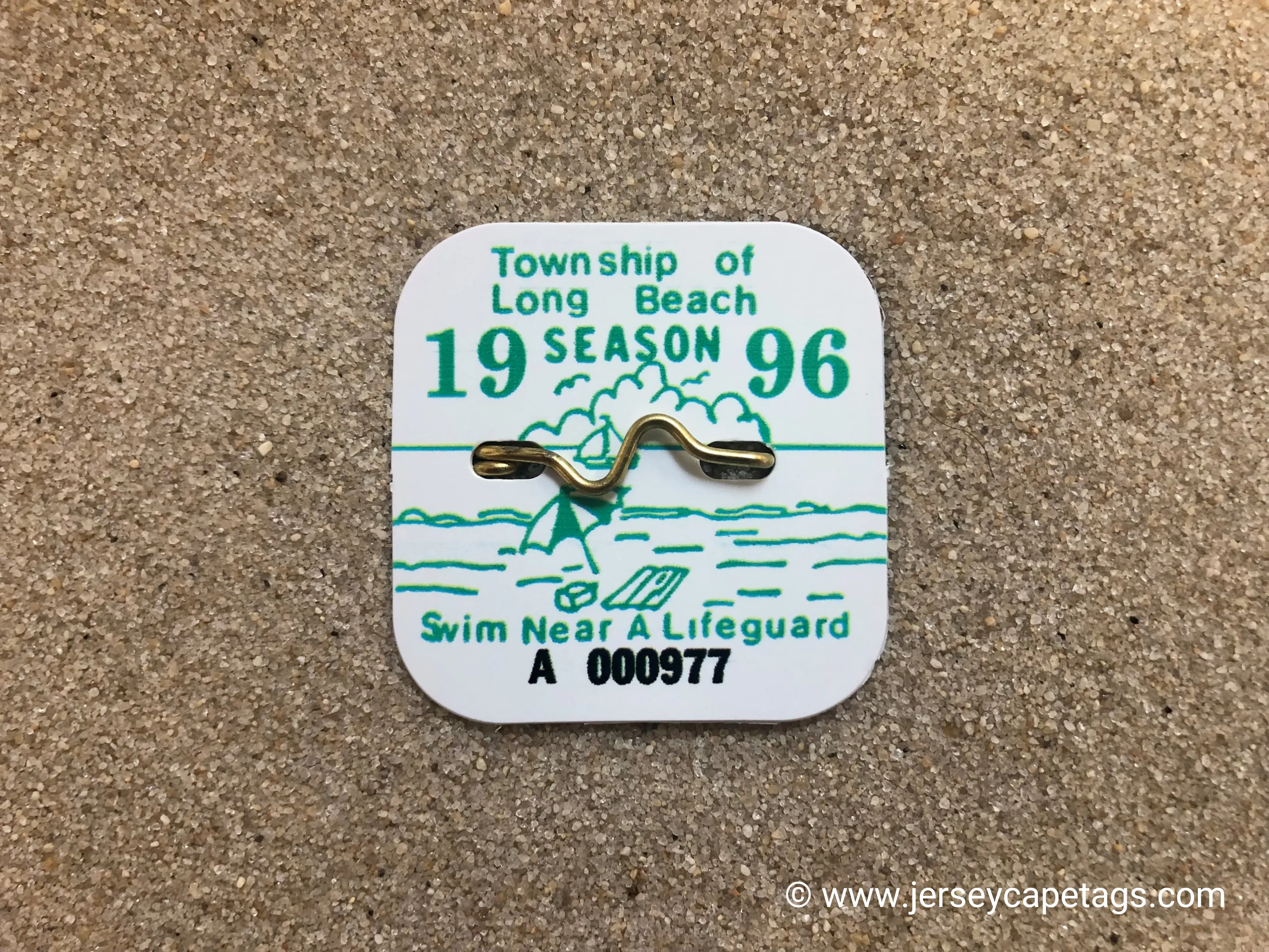 Long Beach Township 1996 Seasonal Beach Badge