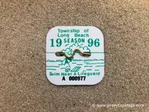 Long Beach Township 1996 Seasonal Beach Badge