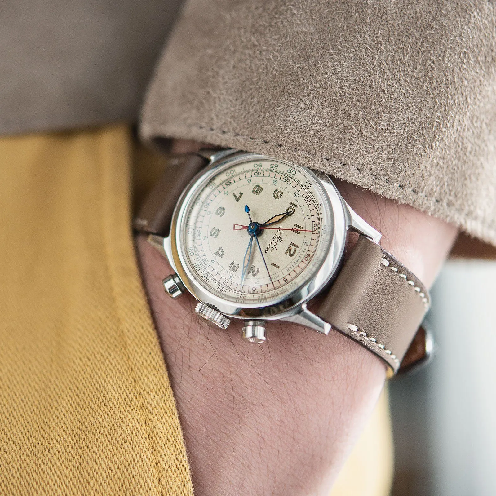 Mido Multi-Centerchrono Chronograph Watch 1940s