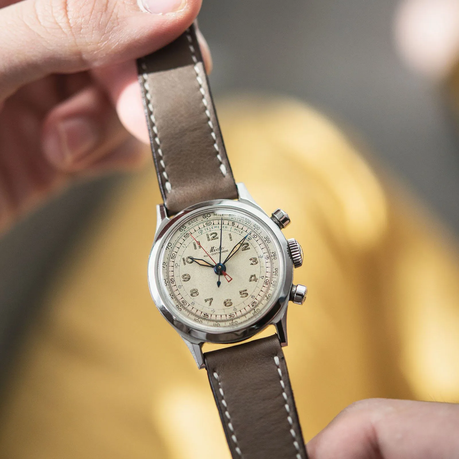 Mido Multi-Centerchrono Chronograph Watch 1940s