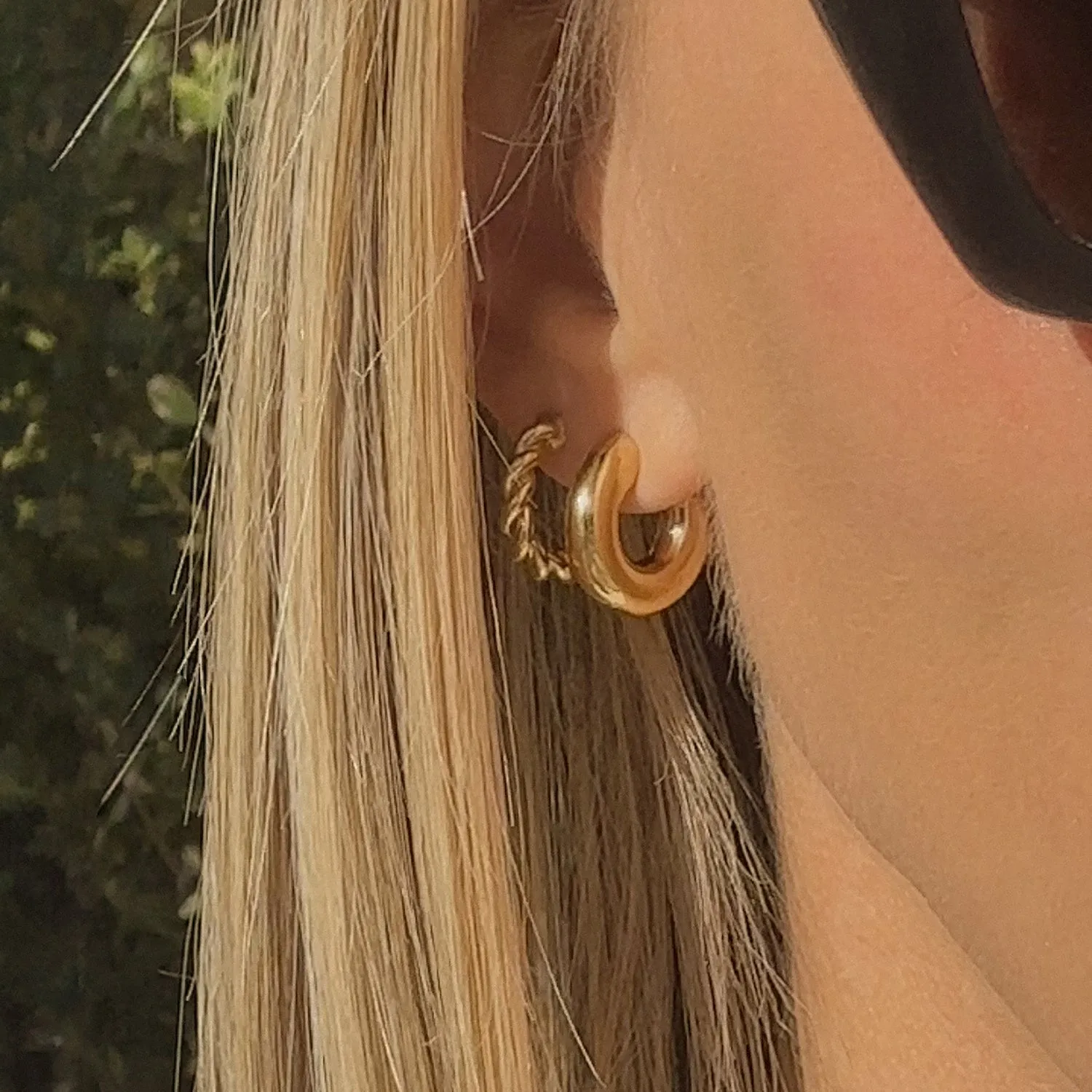 Mini Rhodes Hoops | Gold