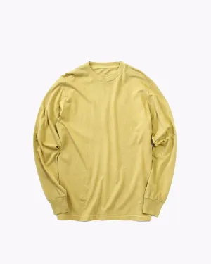 Natural Dyed Block L/S Jersey - Mustard