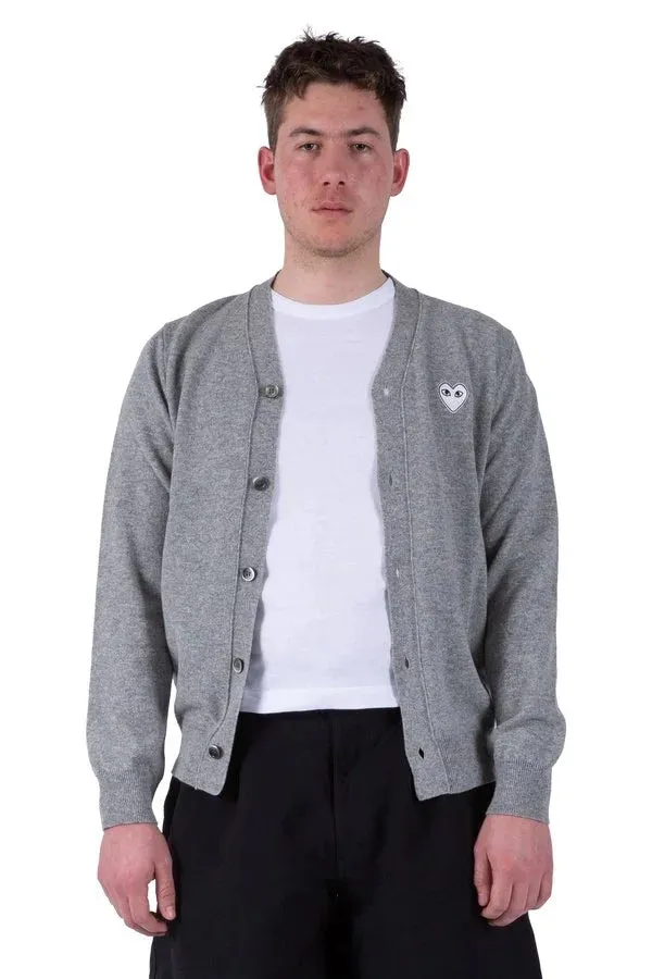 Play White Heart Men's Cardigan