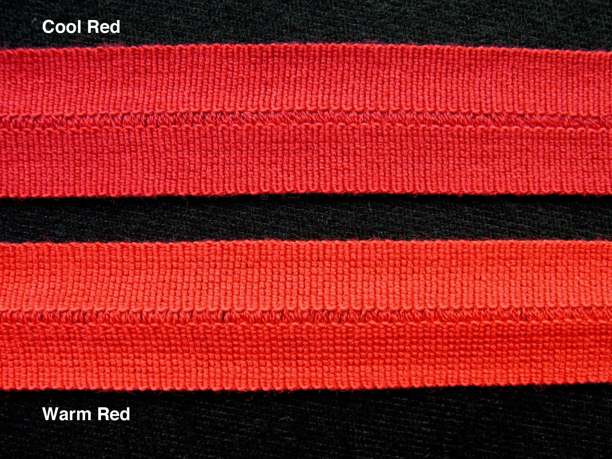 Red Wool Binder Trim