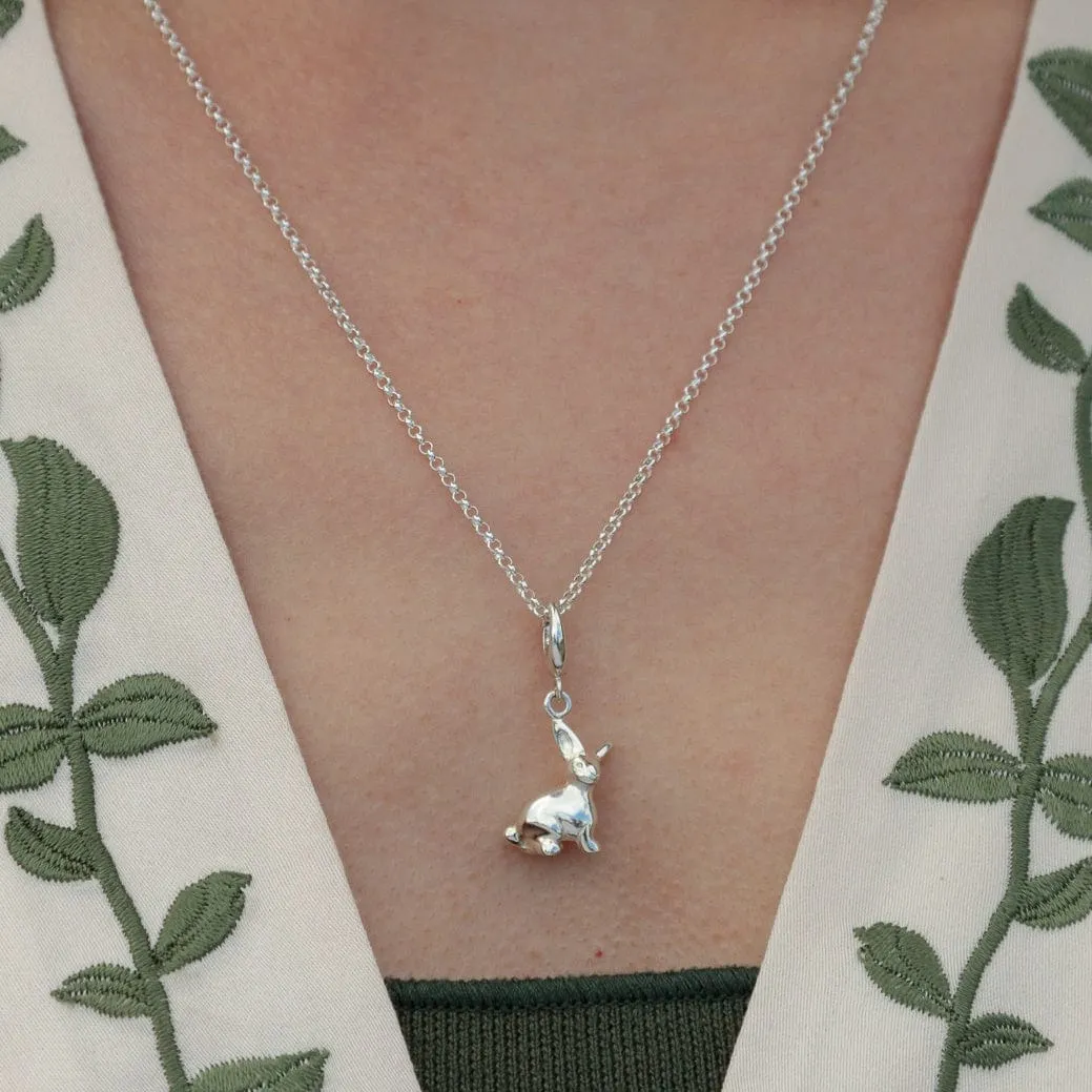 Silver Bunny Necklace