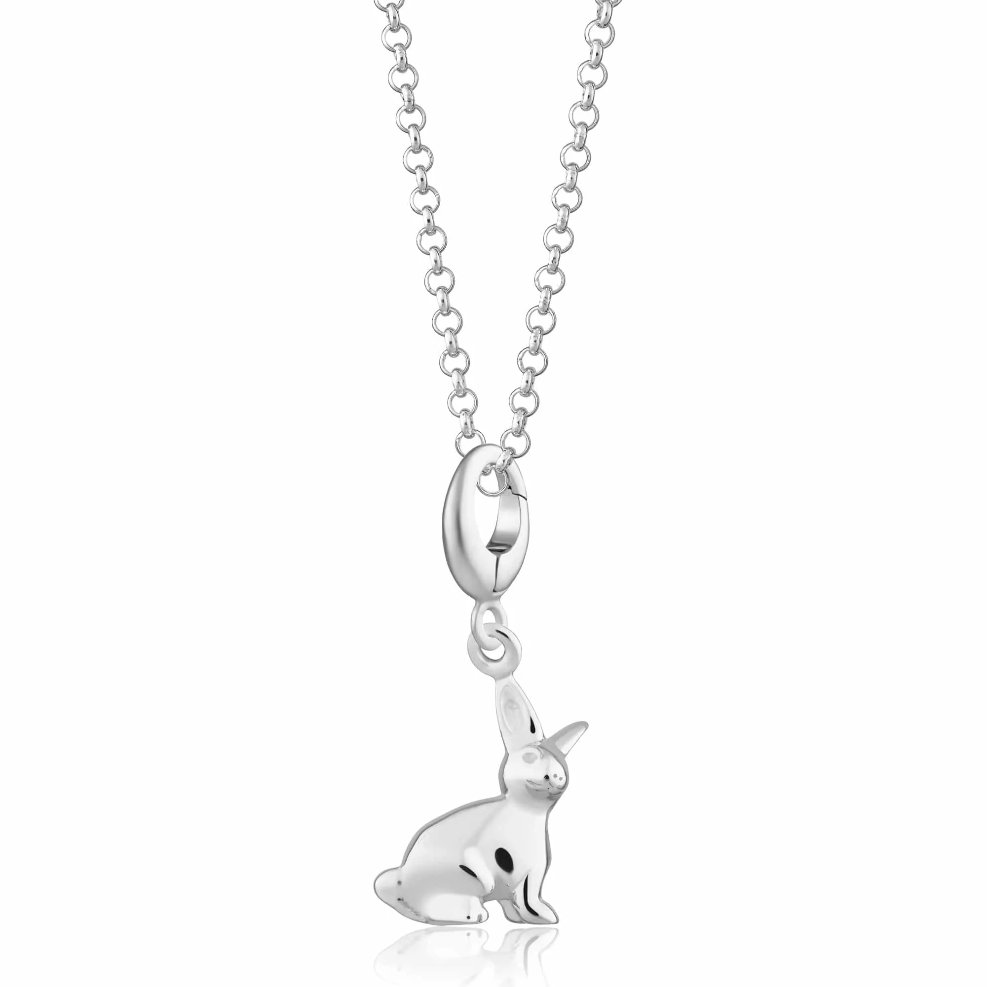 Silver Bunny Necklace