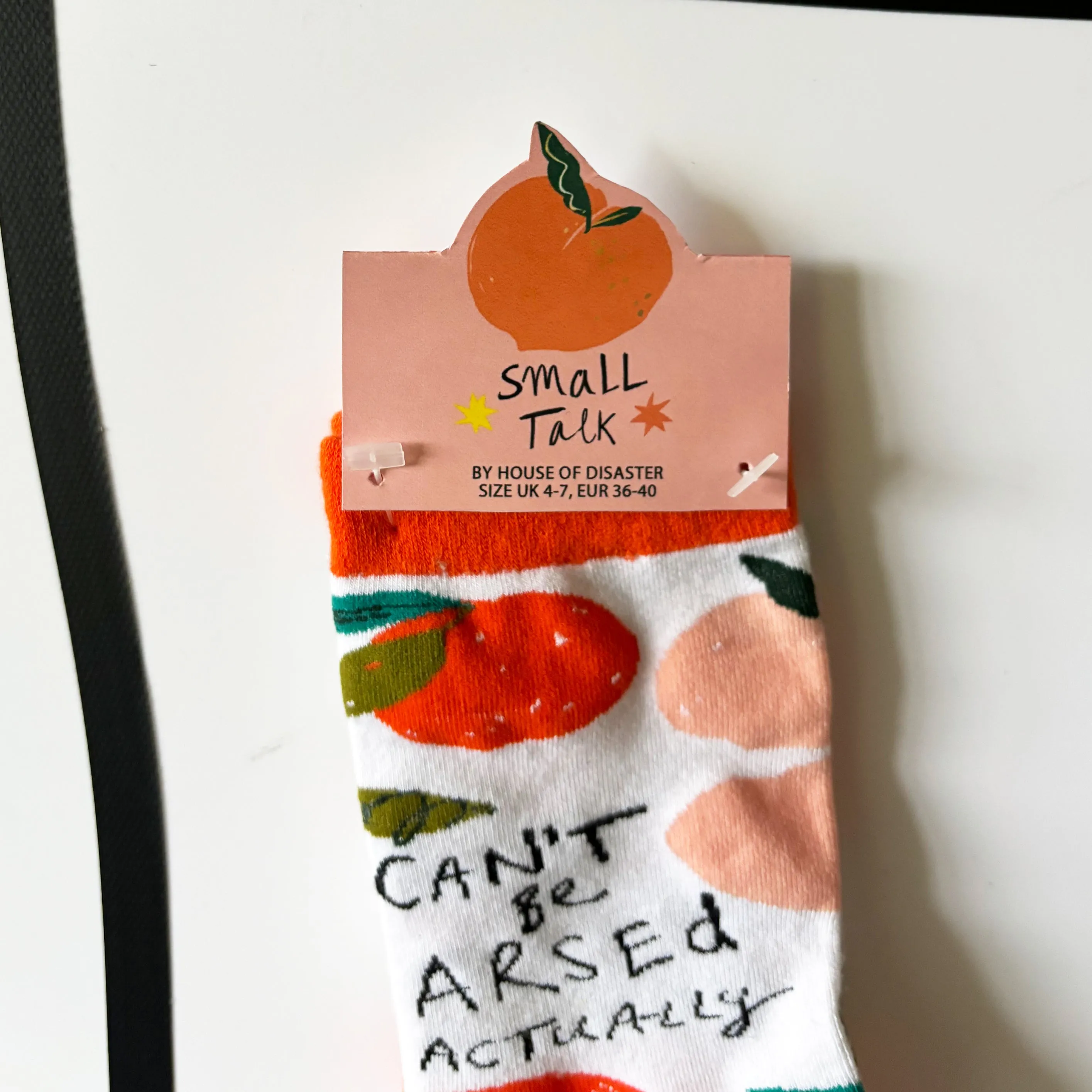 Small Talk 'Can't Be Arsed' Socks