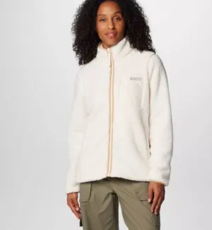 WOMEN'S FULL ZIP FLEECE JACKET - CHALK